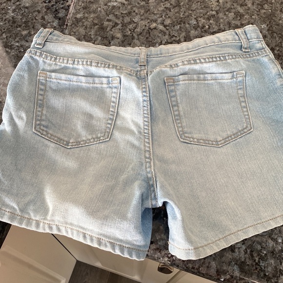 Childrens Place Big Girls Aztec embroidered Adjustable Waist Denim Shorts + Top - Picture 10 of 12